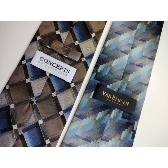 Bundle of 2 silk ties - Picture 3 of 7